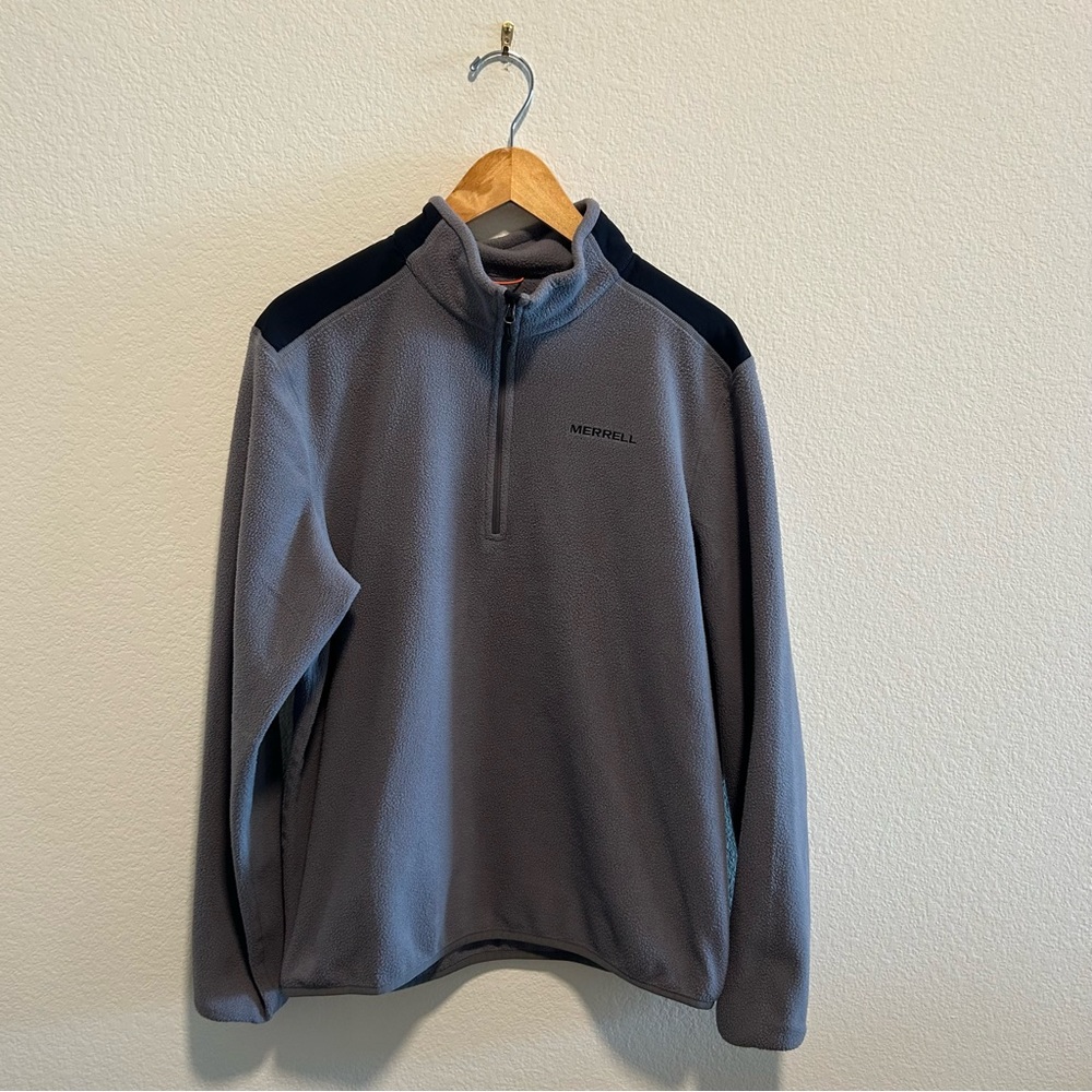 Merrell Charcoal Fleece Quarter-Zip Pullover